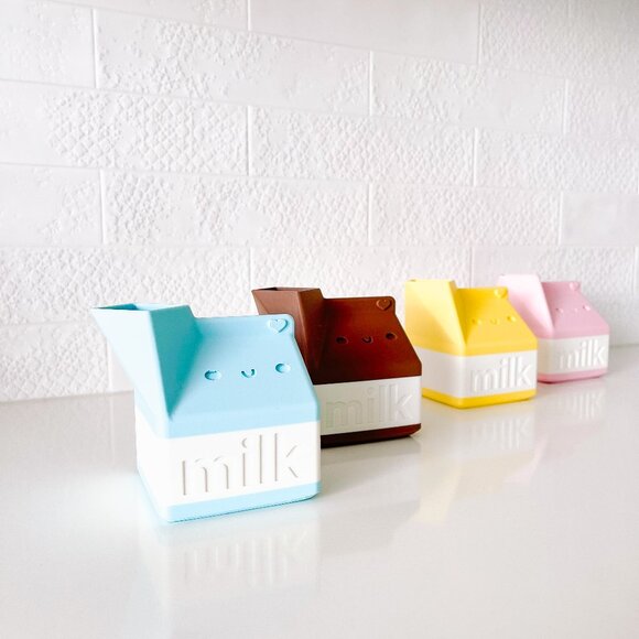 milk carton pencil holder // desk decor //play room decor - Picture 1 of 9